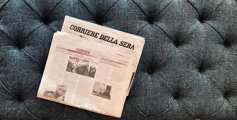 BertO sul Corriere della sera con il servizio BertO Design Studio